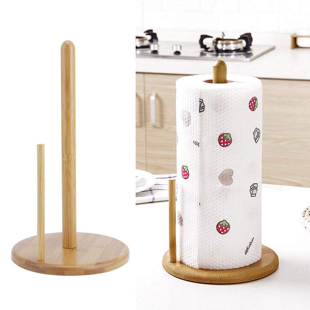 European Style Roll Paper Holder - Sturdy Desktop Paper Towel Stand Dispenser for Kitchen & Bathroom | Perfect for Home, Office, and Restaurant Use