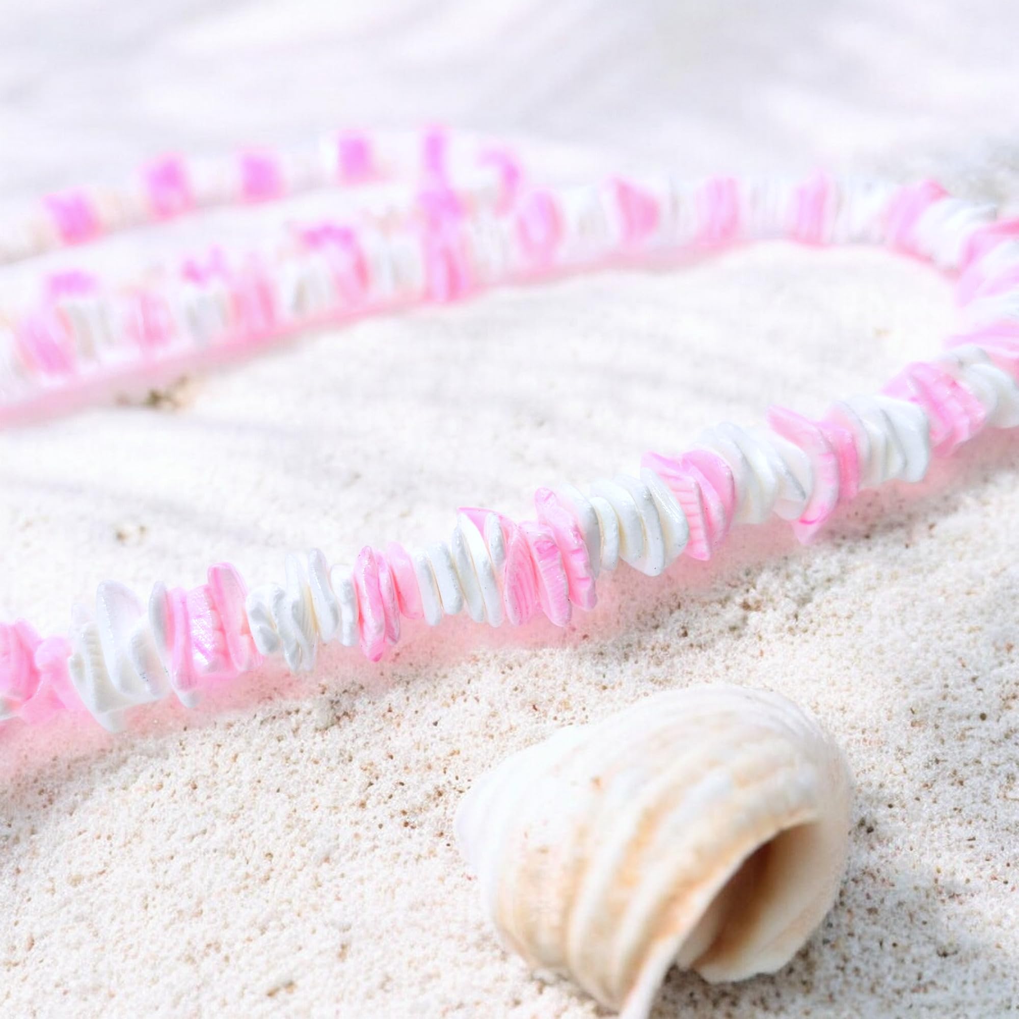 BlueRica Puka Shell Chips Necklace & Anklet Set - Natural Beach Shell Jewelry for Women, Boho Style Layered Necklace and Anklet Combo - Perfect for Summer, Vacations, Beach Parties and Boho Fashion