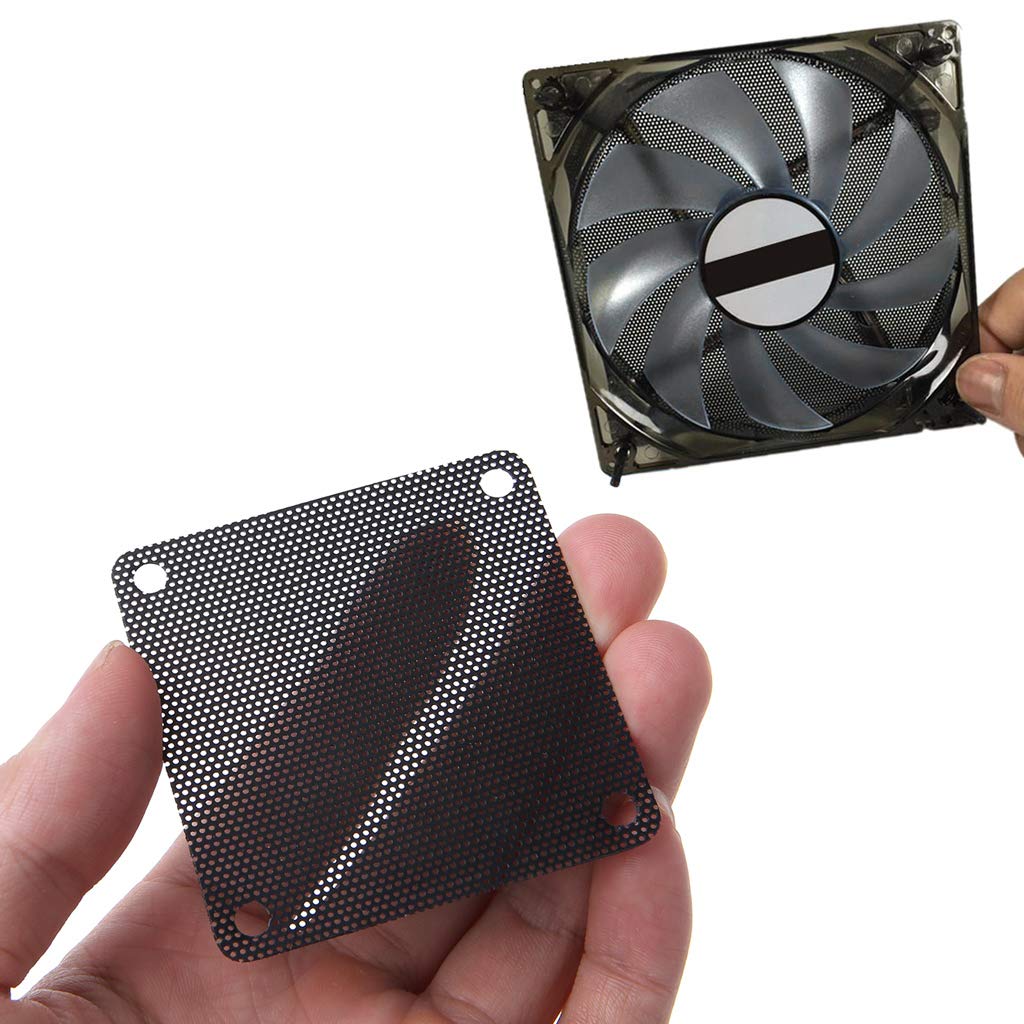 Tebatu 60mm PVC Fan Dust Filter - Black PC Dustproof Mesh Cover for Computer Cases, Cuttable & Customizable | Perfect for PC Cooling, Gaming Rigs, and Electronics Protection