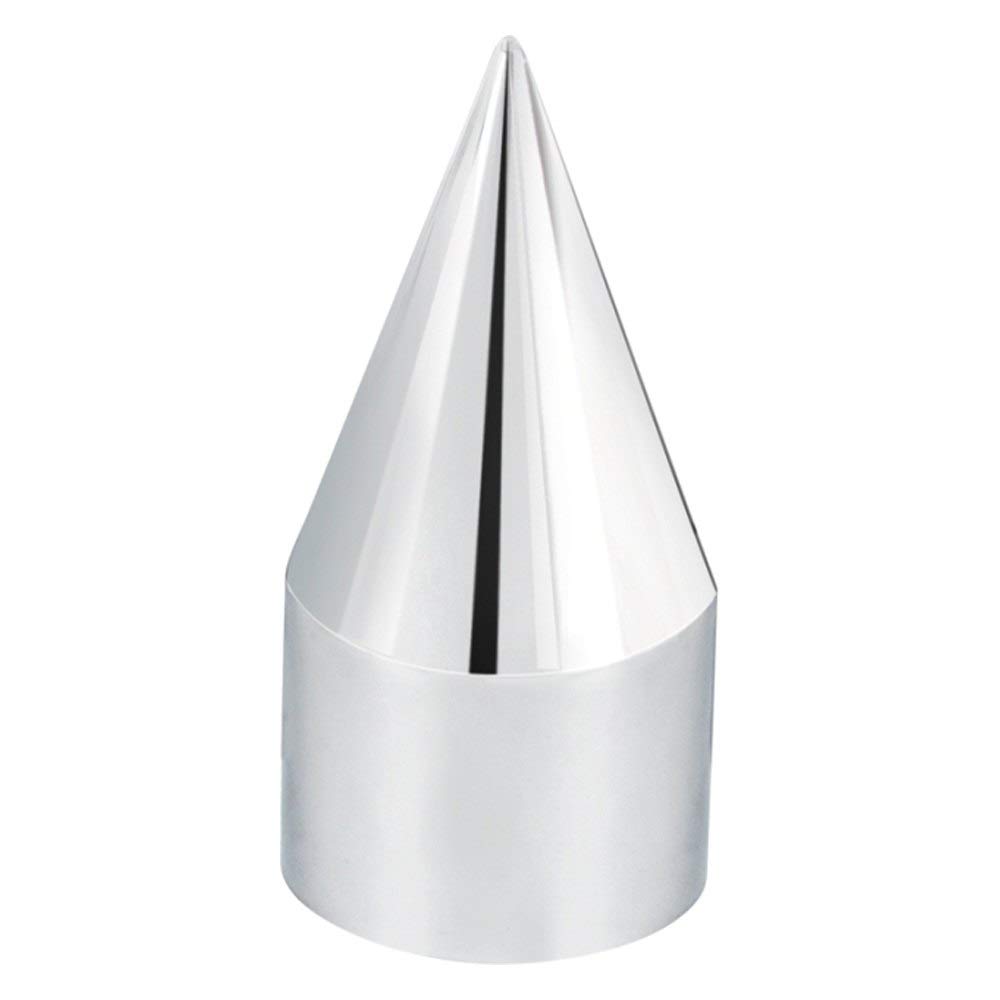 United Pacific 10007 Chrome Plastic Spike Wheel Lug Nut Cover Set - 33mm x 4.13