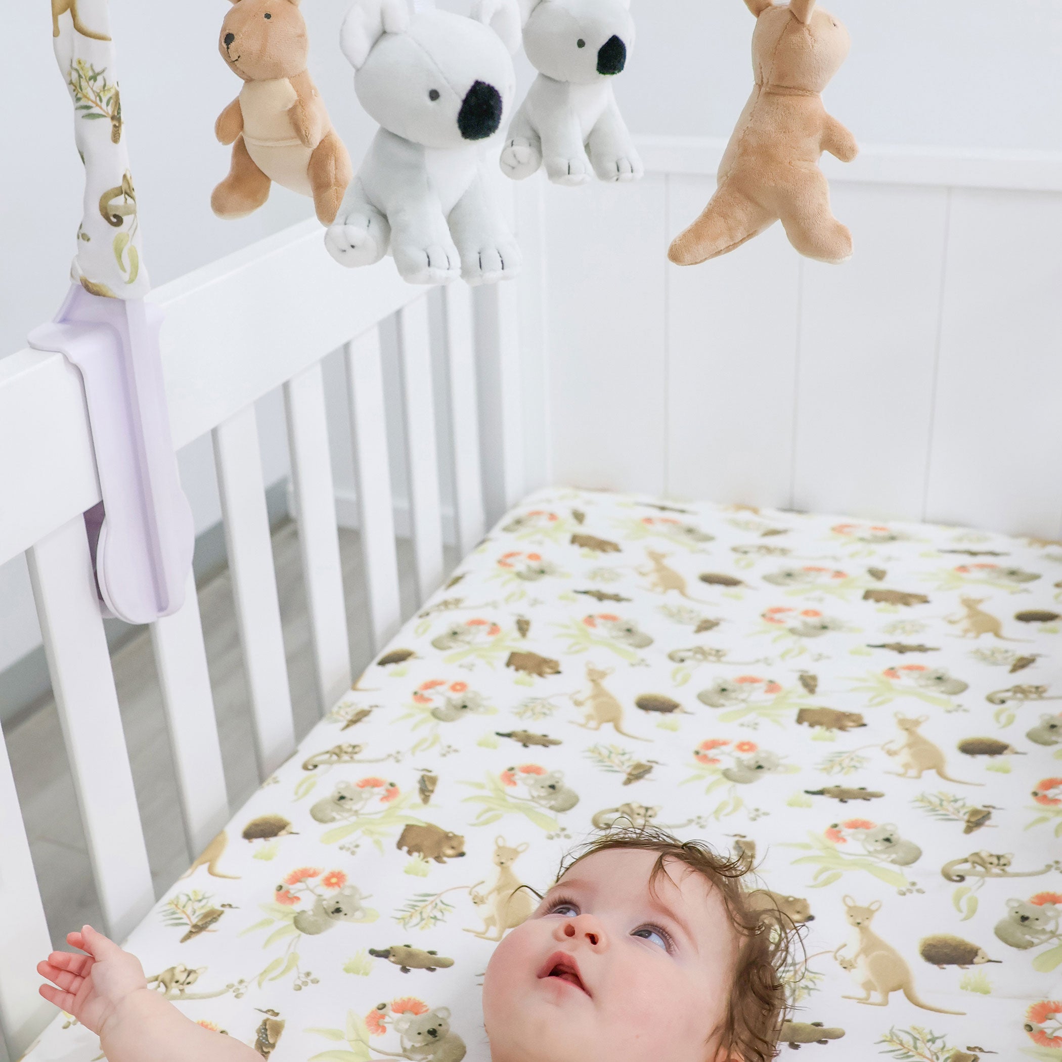 Aussie Animals Musical Mobile - Baby Crib Mobile with Soothing Music & Adorable Australian Wildlife - Perfect for Nursery Decor & Baby Shower Gifts