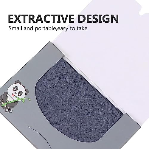BLUERIDE Oil Blotting Sheets for Face - 100pcs Bamboo Charcoal & Green Tea Oil Absorbing Papers | Natural, Portable Facial Blotting Sheets for Oily Skin | Perfect for Travel, Gym & Everyday Makeup Touch-Ups