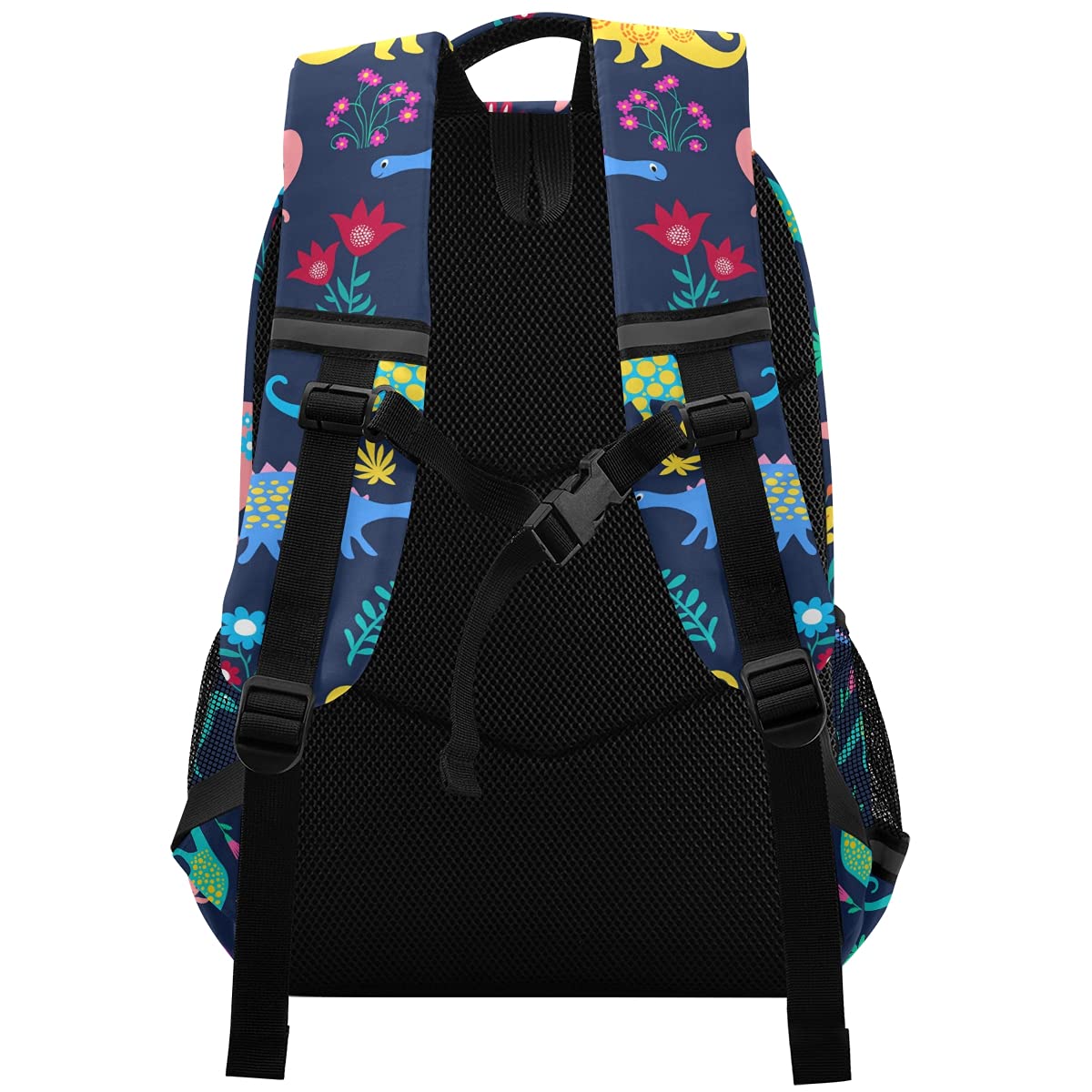 Durable Kids Backpack with Chest Strap - Cute Dinosaur Design School & Travel Backpack for Boys & Girls - Lightweight Laptop Rucksack for Hiking, Camping & Daily Use