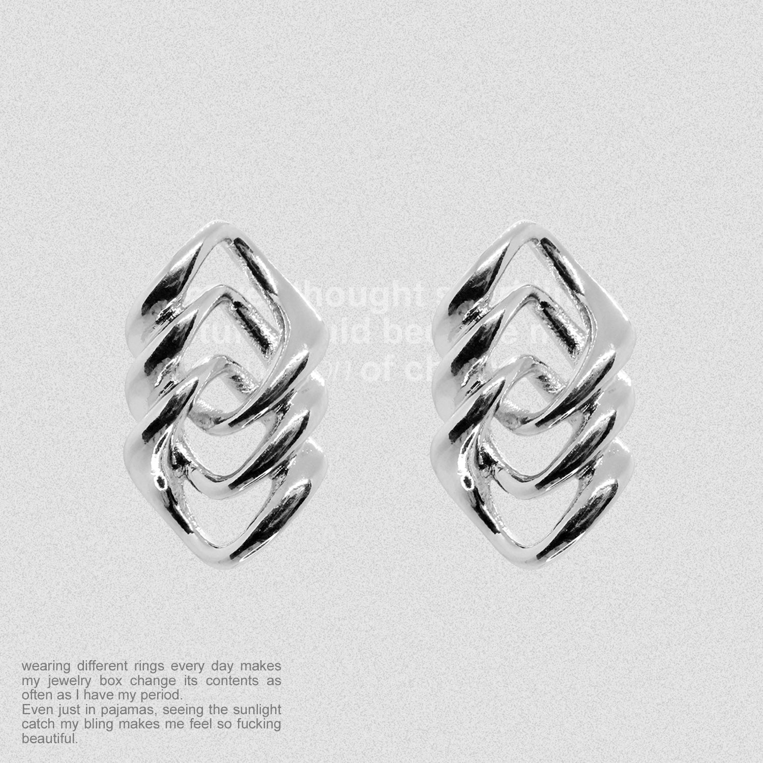 SlackOff Sterling Silver Wrapped Earrings for Women - Elegant & Trendy Jewelry for Parties, Weddings & Everyday Wear
