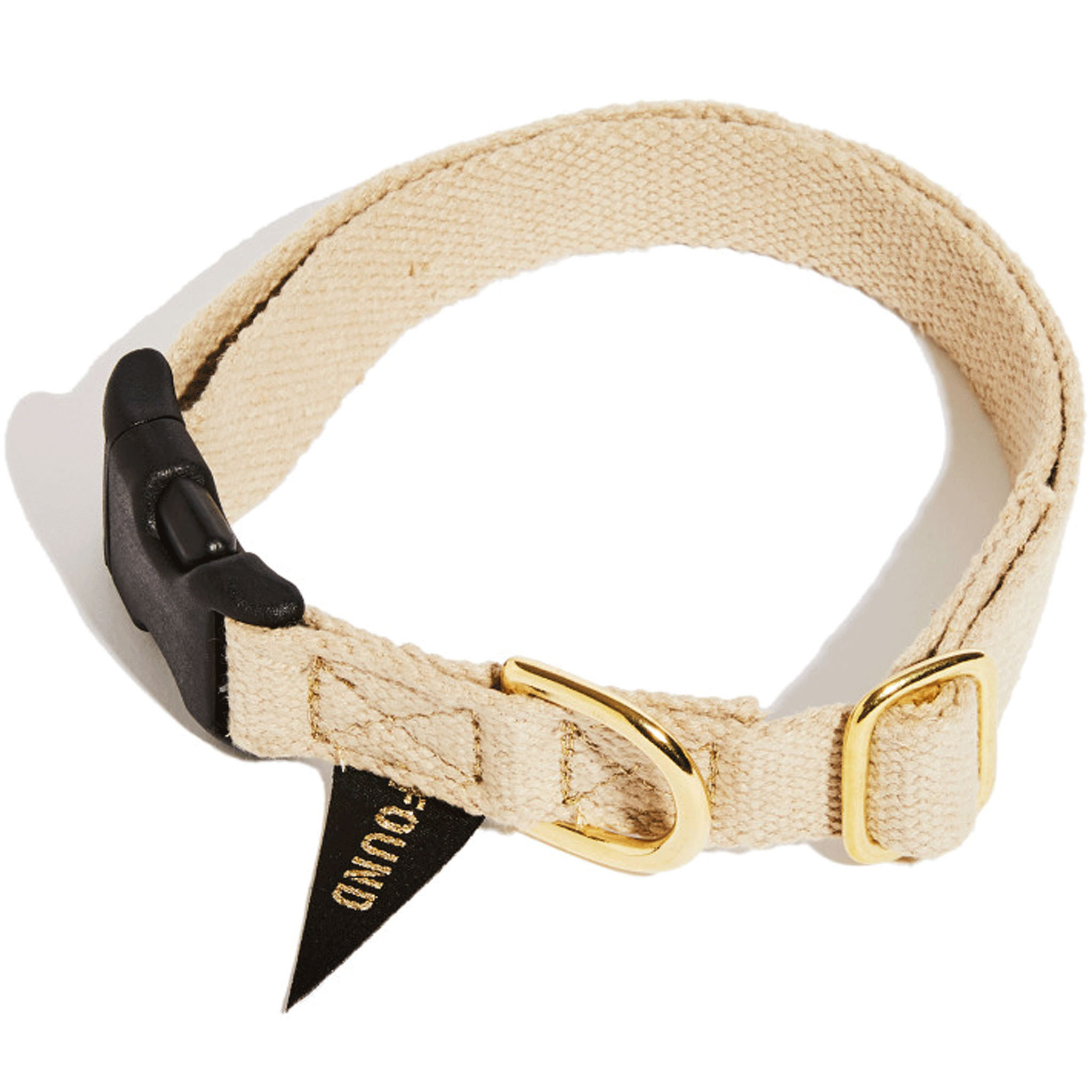 Found My Animal Natural Hand Dyed Flat Snap Dog Collar - Durable & Stylish Pet Collar for Small & Medium Dogs - Perfect for Daily Walks, Training & Outdoor Adventures