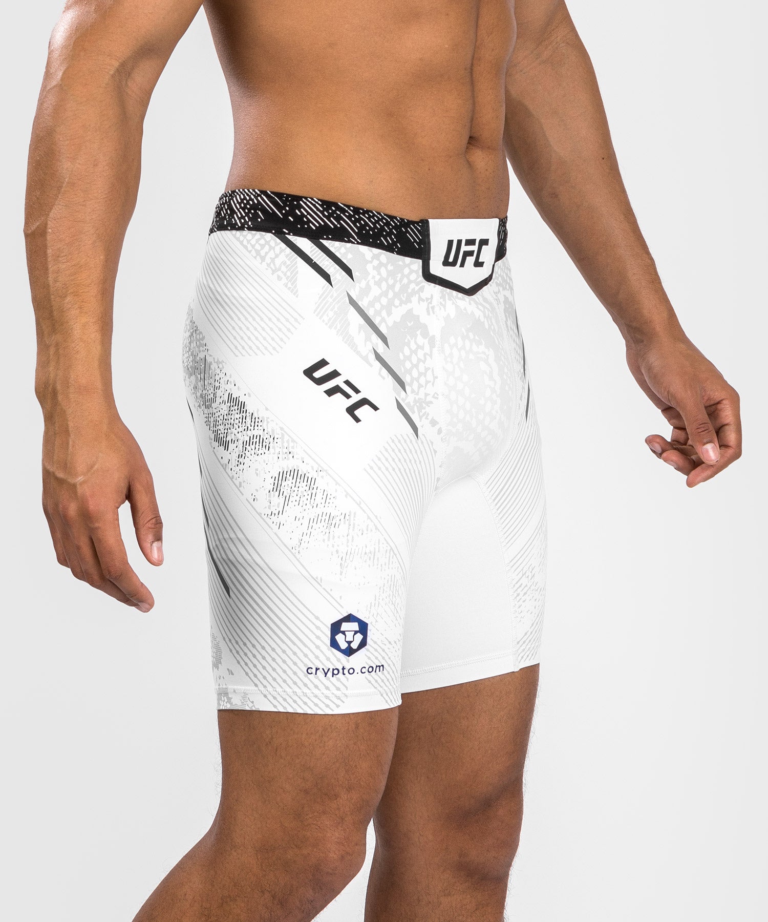 Venum UFC Adrenaline Personalized Authentic Fight Night Men's Vale Tudo MMA Shorts - White | Premium Training & Competition Gear for MMA, BJJ & Muay Thai Fighters