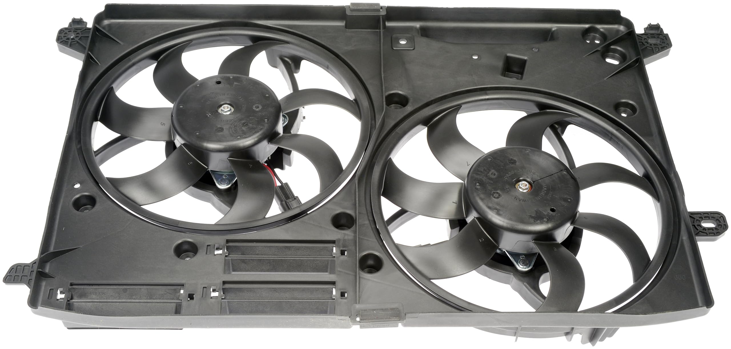Dorman 620-074 Dual Fan Assembly Without Controller - Replacement Cooling Fan for Car & Truck - Perfect for Engine Cooling System Repair & Maintenance