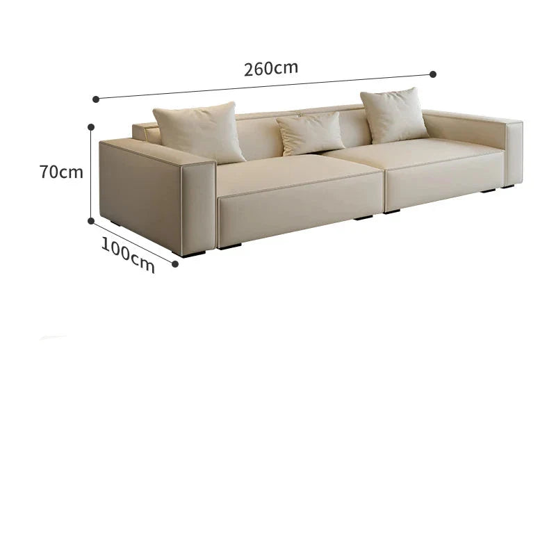 Modern Tofu Minimalist Lounge Sofa Set - 3-Piece Contemporary Fabric Sectional Couch for Small Spaces, Living Room, Apartment & Studio - Perfect for Relaxing, Entertaining & Compact Urban Living