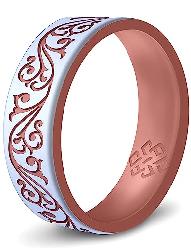 Pearl White & Rose Gold Filigree