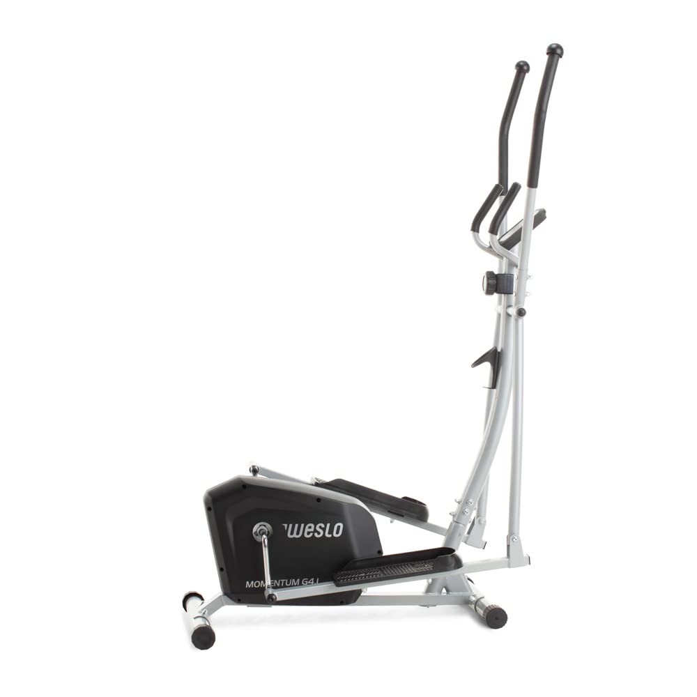 Weslo Momentum G 4.1 Rear-Drive Elliptical Trainer - Inertia-Enhanced Flywheel, Low-Impact Cardio Machine for Home Gym - Black | Perfect for Small Spaces & Full-Body Workouts