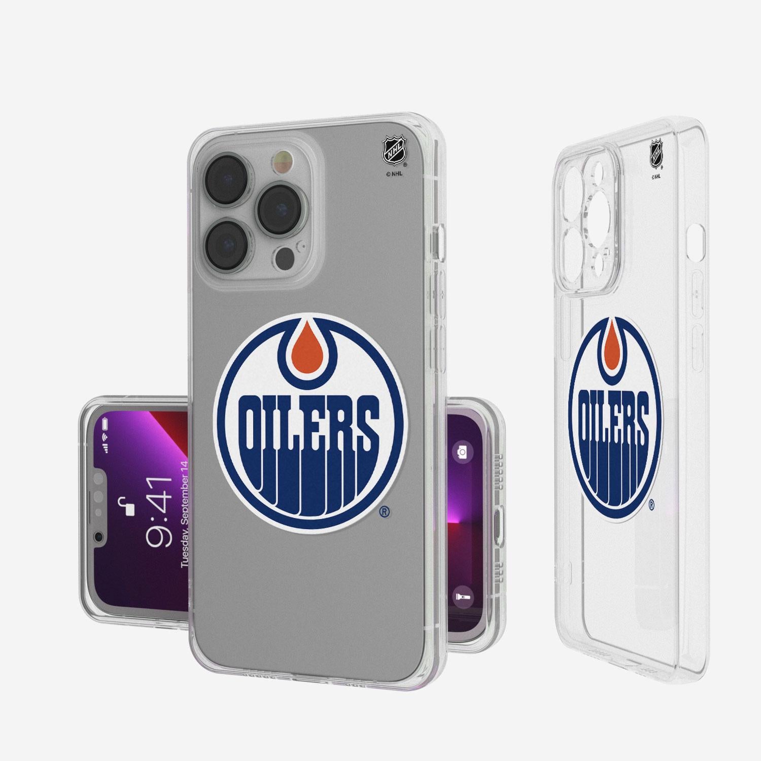 Edmonton Oilers Logo Clear Phone Case for iPhone & Samsung - Durable Protective Cover for Hockey Fans | Perfect for Games, Travel & Everyday Use