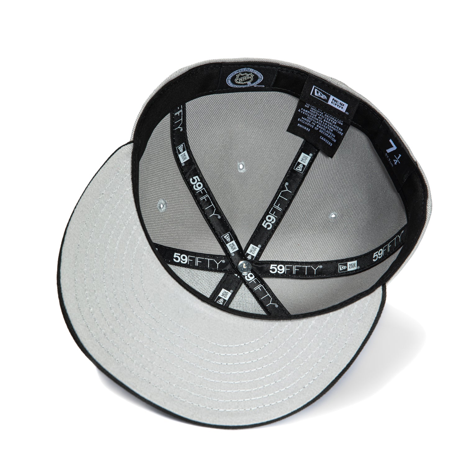 New Era 59Fifty San Jose Sharks Alternate Snapback Hat - Grey & Black NHL Hockey Cap for Men & Women - Perfect for Games, Fan Gear & Streetwear Fashion