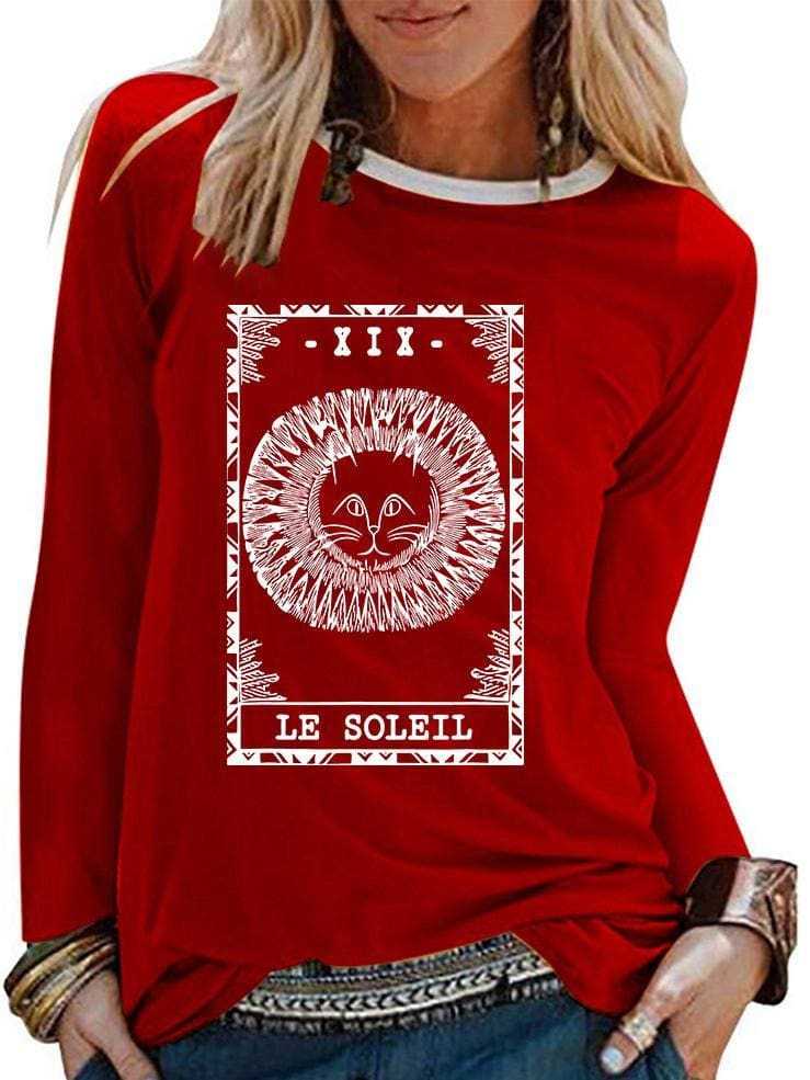 Lovevop Women's Casual Long Sleeve T-Shirt for Autumn - Soft Comfortable Basic Top for Everyday Wear, Work & Weekend Outfits