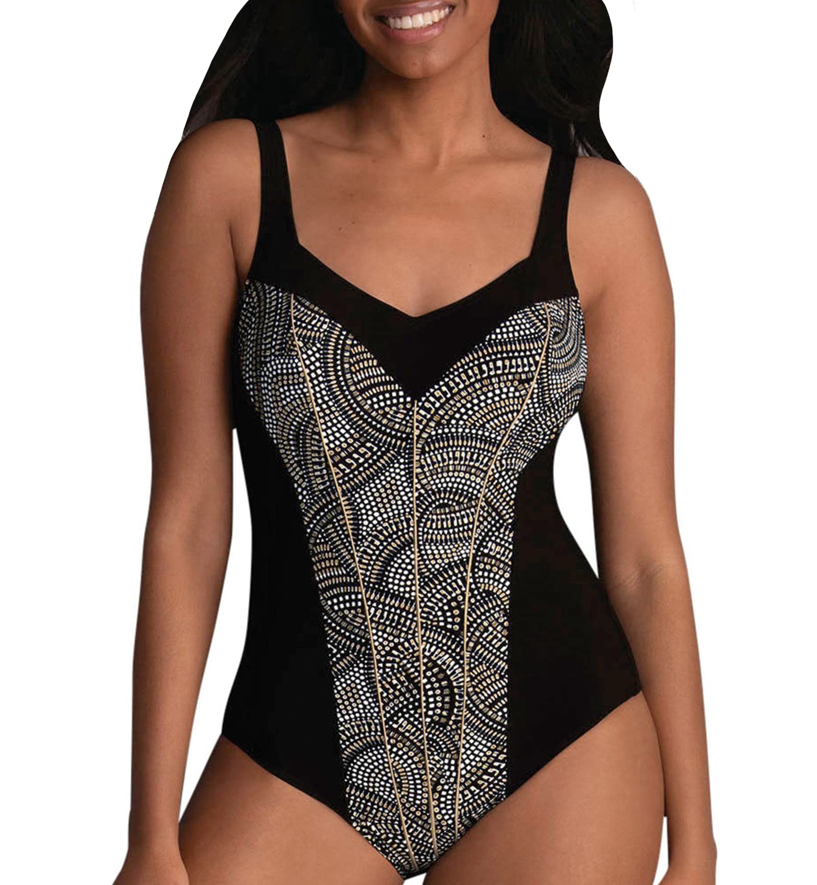 Anita Amber Glow Teresa Slimming Support One Piece Swimsuit for Women - Tummy Control & Body Shaping Bathing Suit (7372) | Perfect for Beach Vacations, Pool Parties & Summer Getaways