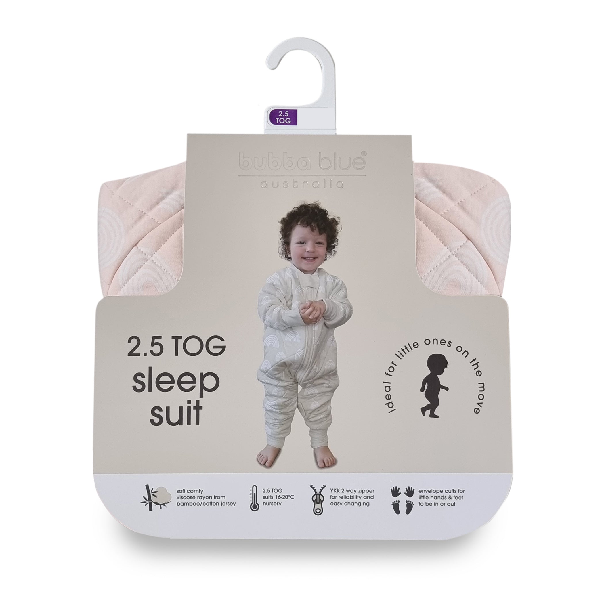 Nordic 2.5 TOG & 3.5 TOG Baby Sleep Suit and Convertible Sleep Bag Bundle - Rose Pink - Perfect for Nursery, Daycare, and Travel