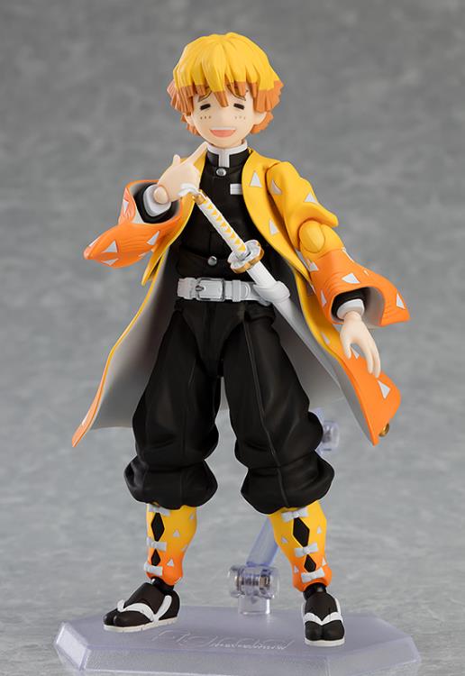 Figma #522 DX Zenitsu Agatsuma Action Figure - Demon Slayer: Kimetsu no Yaiba Anime Collectible - Perfect for Display & Anime Fans Collection