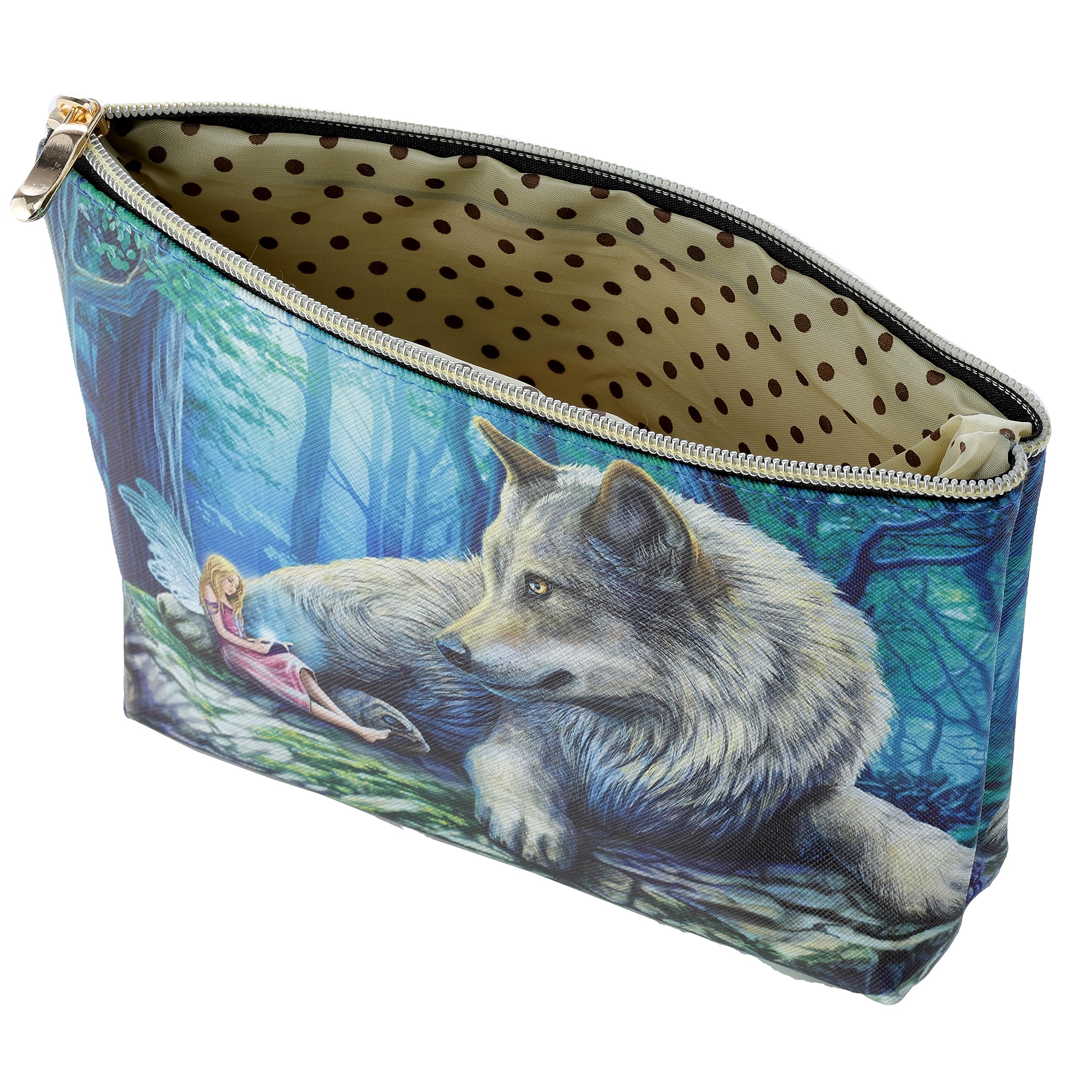 Puckator Lisa Parker Fairy Stories Medium PVC Toiletry Makeup Wash Bag - Waterproof Cosmetic Travel Organizer for Women & Men - Kids Travel Toiletries Case - Perfect for Vacation, Gym, Camping & Daily Use