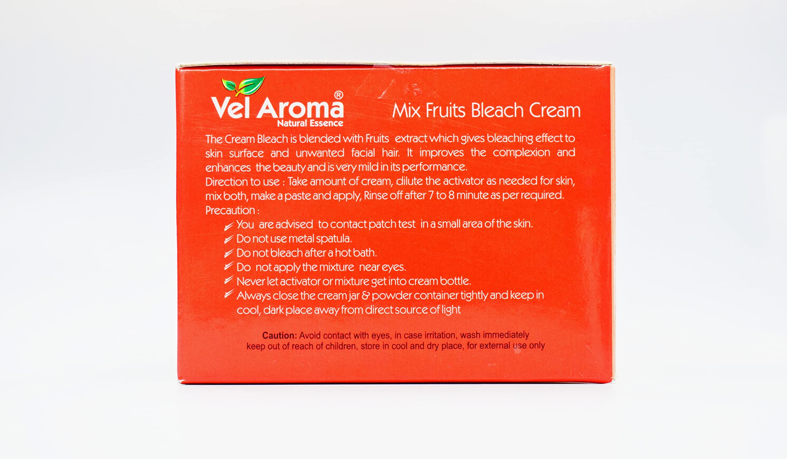 Vel Aroma Mix Fruit Facial Bleach Cream 300ml - Skin Brightening & Whitening Treatment for Glowing Complexion | Perfect for Bridal Prep, Special Occasions & Daily Skincare Routine
