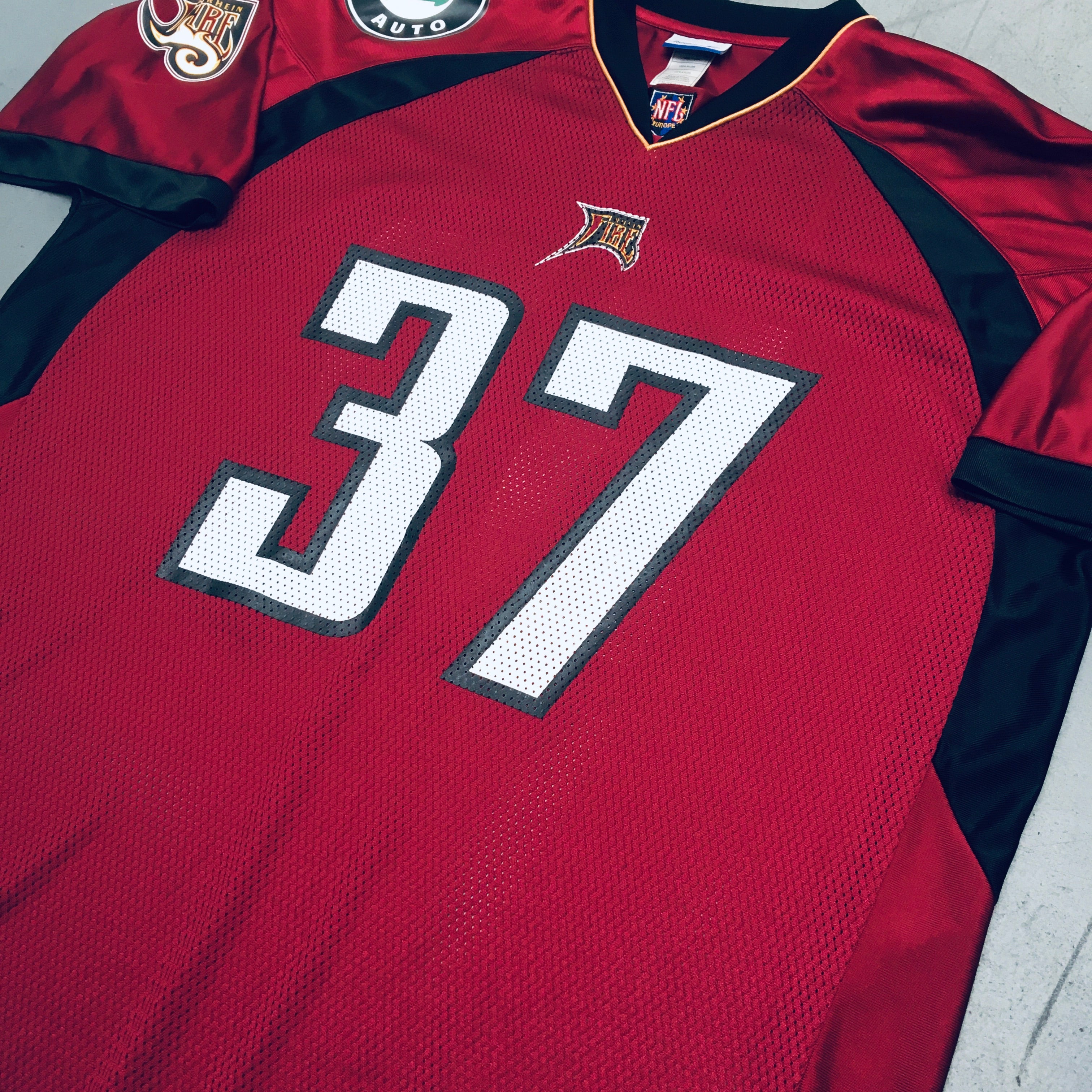 Rhein Fire No. 37 Jersey XXL - Authentic NFL Europe Football Jersey for Fans & Collectors - Perfect for Game Day, Tailgating & Sports Memorabilia Display