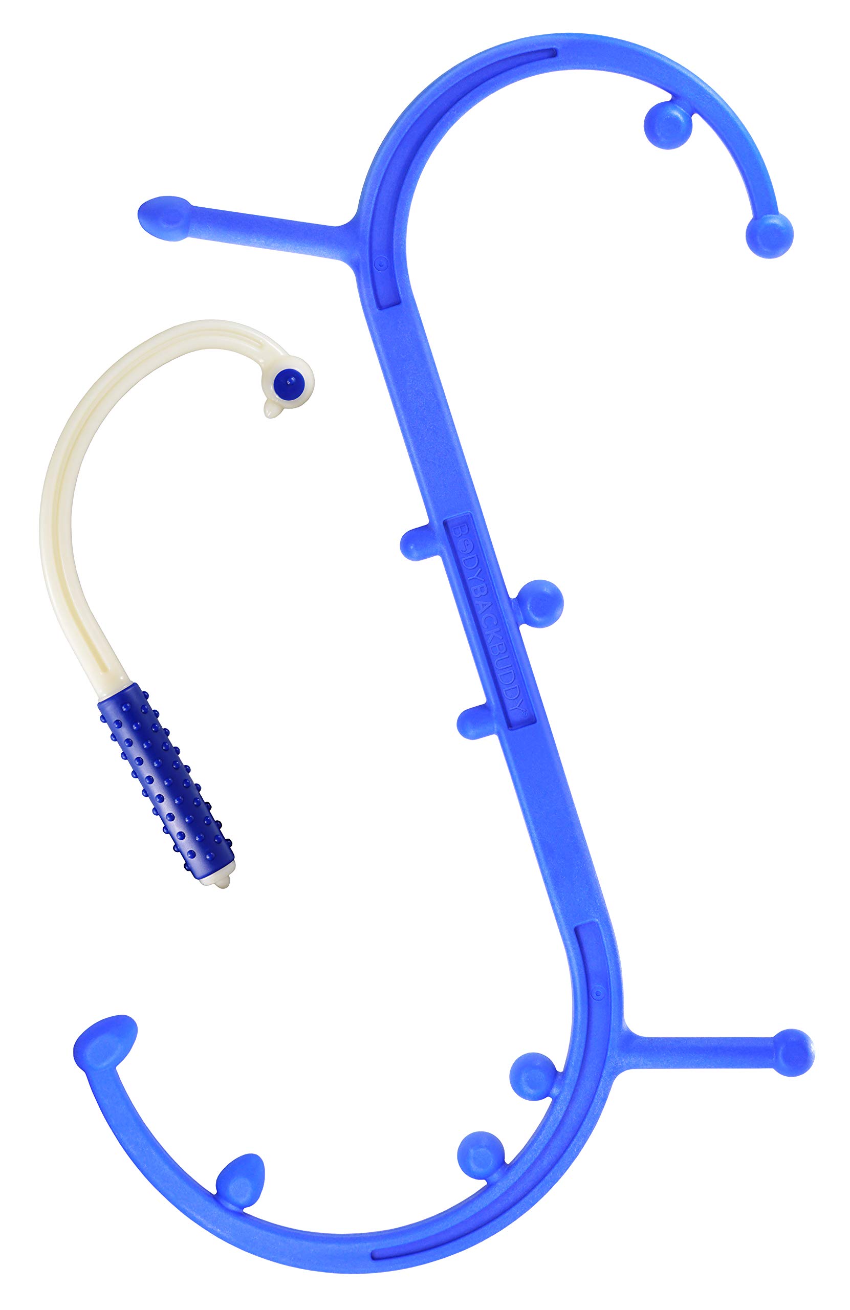 Body Back Buddy - USA Made Classic & Mini Massage Tool Bundle for Full Body Pain Relief & Stress Reduction - Perfect for Home, Office & Travel Use (Blue)