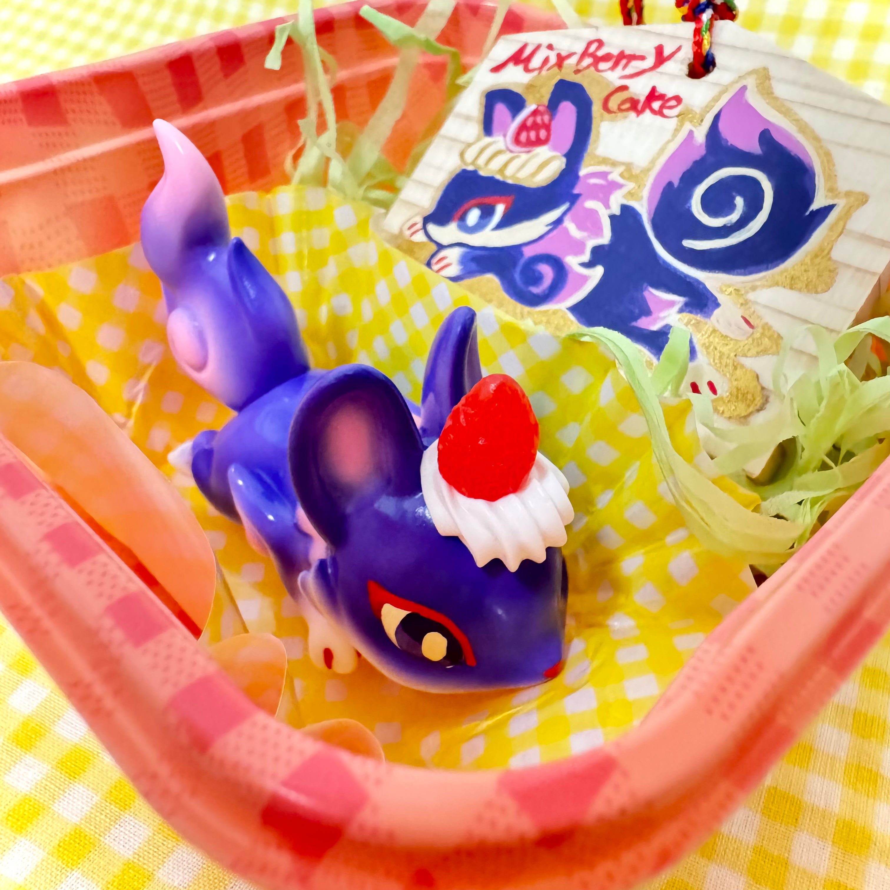 Little Sleeping Fox Mixed Berry Cheesecake by Genkosha - Delicious Japanese Dessert for Parties, Gifts & Special Occasions