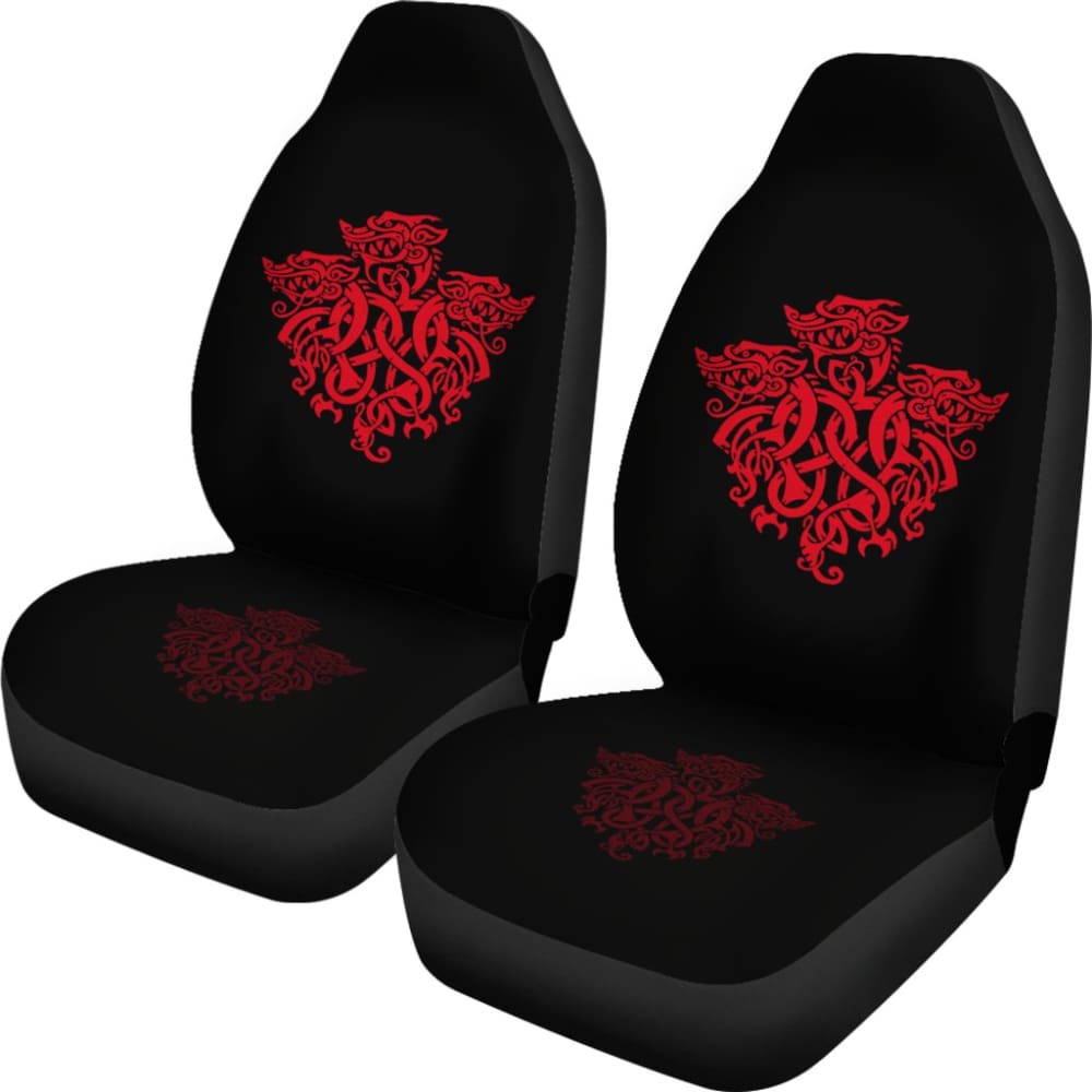 Premium Celtic Red Dragon Embroidered Car Seat Covers - Durable Universal Fit for Cars, Trucks & SUVs - Perfect for Celtic Pride, Gift Giving & Auto Interior Protection