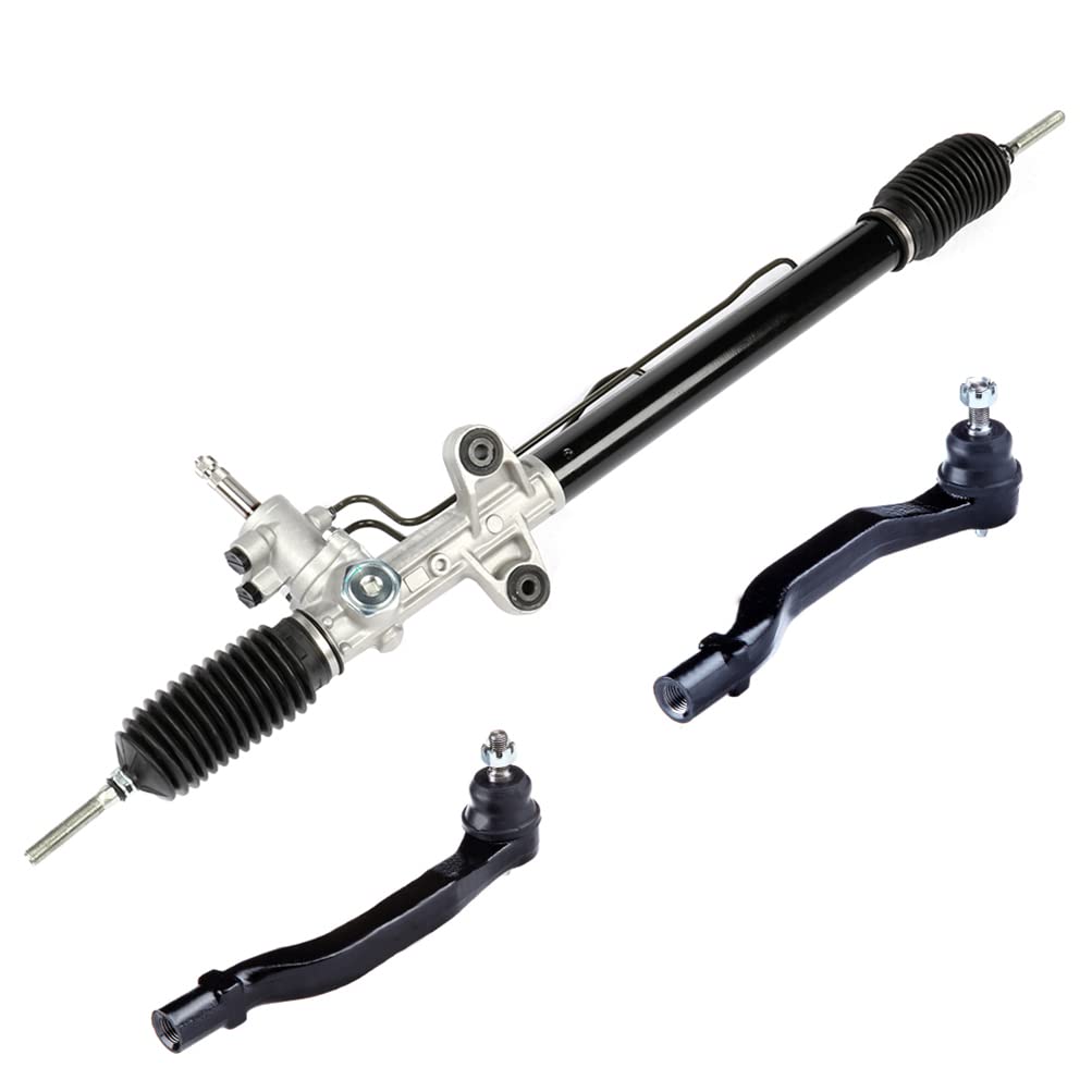 ROADFAR Complete Power Steering Rack and Pinion Kit with 2 Outer Tie Rods - Compatible with Acura CL 2001-2003, Acura TL 2002-2003, Honda Accord 1998-2002 - Perfect for Smooth Steering & Vehicle Control Replacement