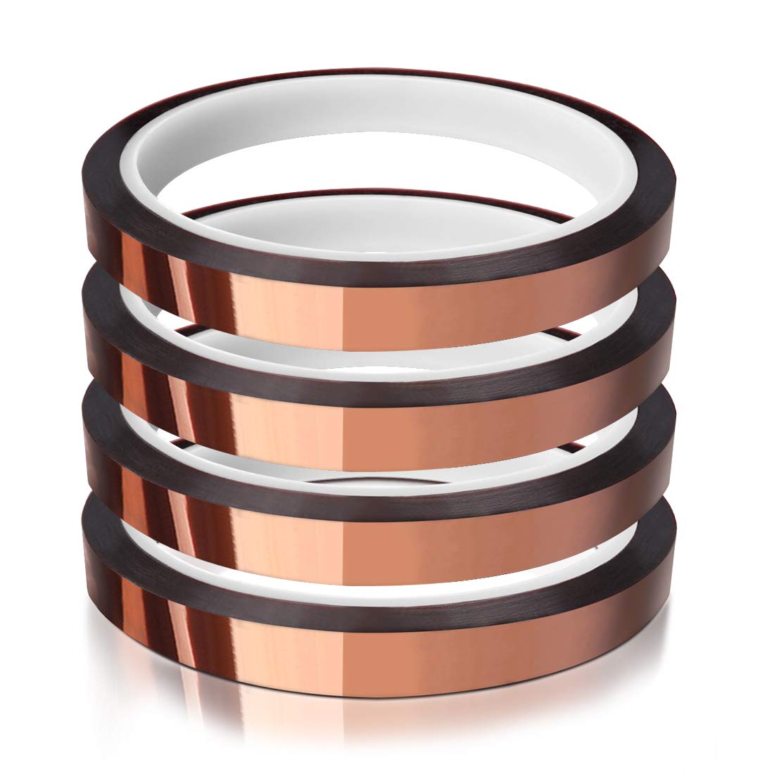 Heat Resistant Sublimation Transfer Tape - 10mm x 33m (108ft) Thermal Adhesive Tape - No Residue Heat Tape for T-Shirts, Mugs & DIY Crafts (4 Rolls) - Perfect for Sublimation Printing, Heat Press Projects & Custom Apparel Decoration