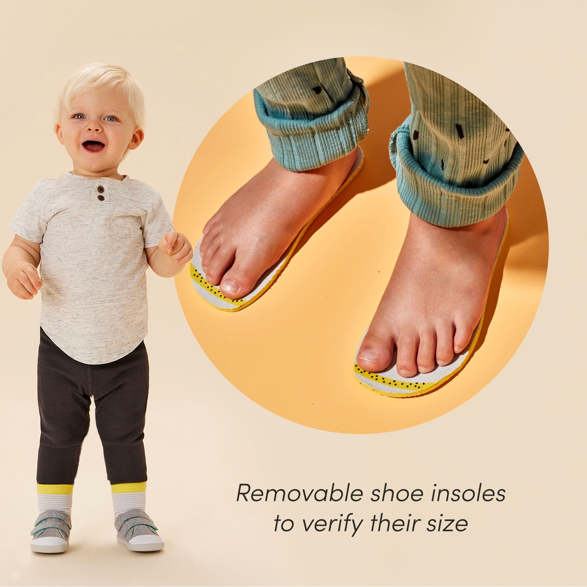 Ten Little First Walker Kids’ Sneakers - Lightweight & Breathable Cotton Baby Shoes for Boys & Girls - Non-Slip Rubber Sole for Wide Feet - Perfect for First Steps, Playtime & Outdoor Activities