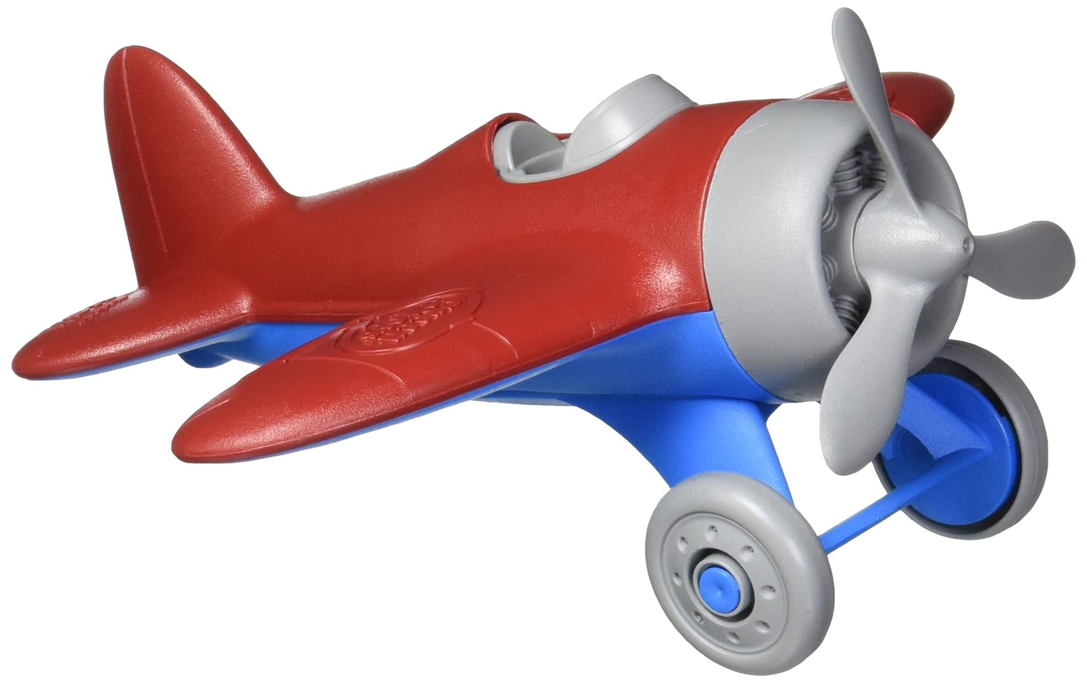 Green Toys Airplane Red - Eco-Friendly Plastic Airplane Toy for Kids | Perfect for Indoor & Outdoor Play, Birthday Gifts, and Preschool Learning Activities
