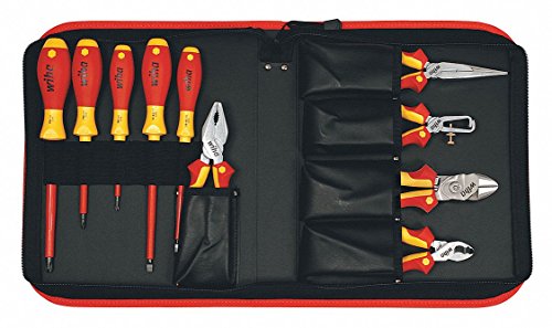 10-Piece Insulated Tool Set - Professional Electrician Tools for Safe Electrical Work - Perfect for Home Repairs, DIY Projects, and Industrial Use