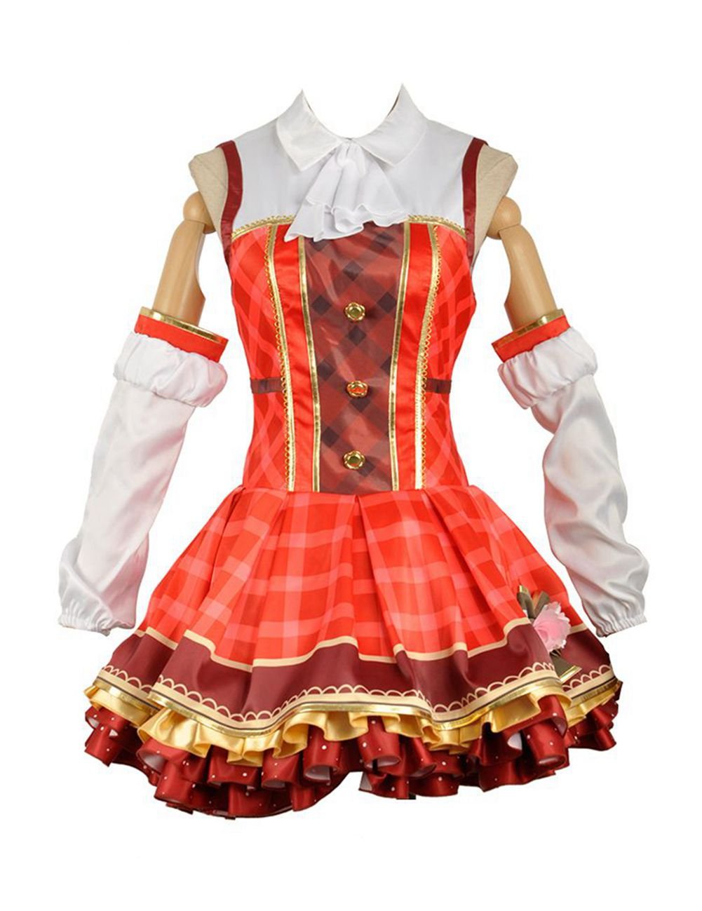 Love Live Maki Nishikino Cosplay Bouquet Flowers Awakening Plaid Skirt - Anime Costume for Conventions, Halloween & Themed Parties