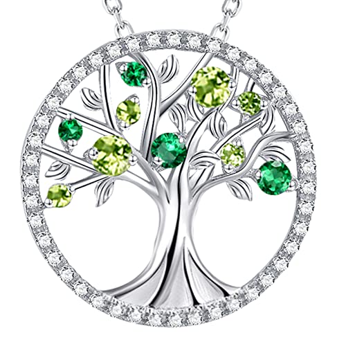 P August May - Peridot Emerald Necklace
