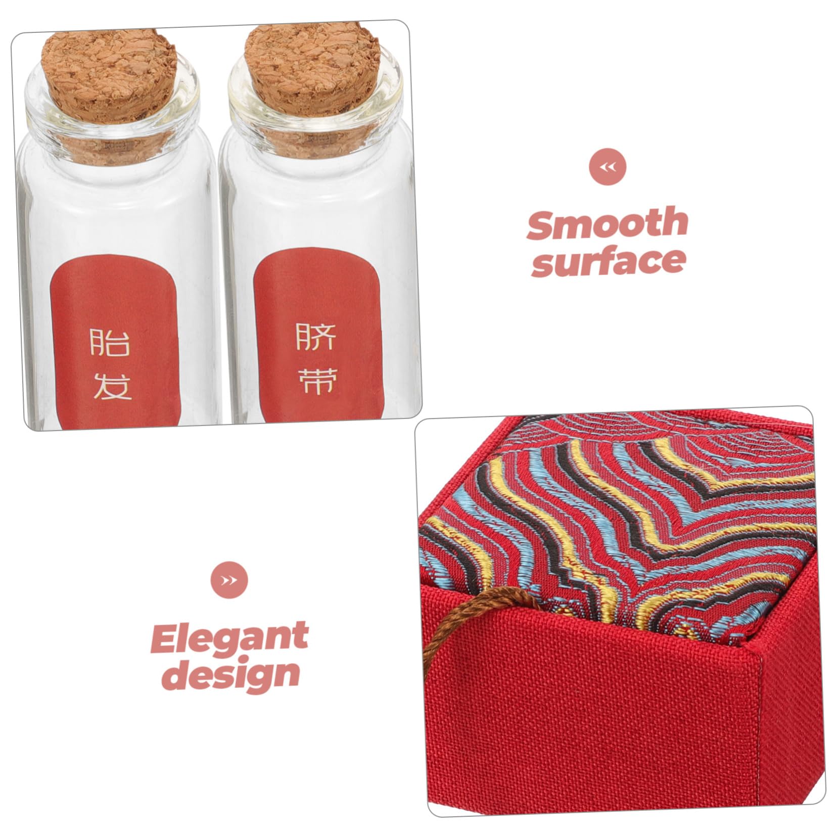 Holibanna Baby Tooth Keepsake Box - 1 Set Tooth Fairy Storage Organizer with Bottles for First Lost Teeth, Perfect for Baby Shower Gifts & Childhood Memories Preservation