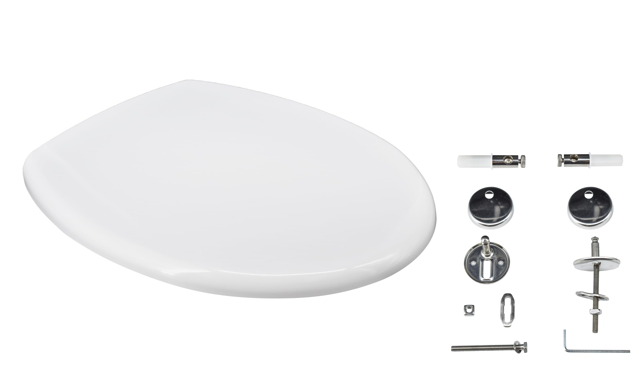 Slow Close Toilet Seat with Soft Closing Hinges - Yes Sedileria Selnova 3 Toilet Sink Seat - Durable & Quiet Bidet Compatible Design for Bathroom Upgrade (Model 455254181480) - Perfect for Modern Homes, Apartments & ADA Compliant Restrooms