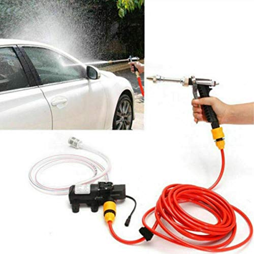 12V Portable High Pressure Washer - Electric Car Wash Pump Kit with Jet Hose for Home, Garden & Auto Cleaning | Perfect for Washing Cars, Patio Furniture, Driveways & Outdoor Surfaces
