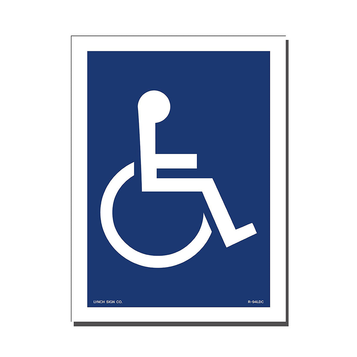 6 x 8 Inch Wheelchair Accessible Vinyl Decal Sticker - Perfect for Doors, Vehicles & Public Spaces - ADA Compliant Signage