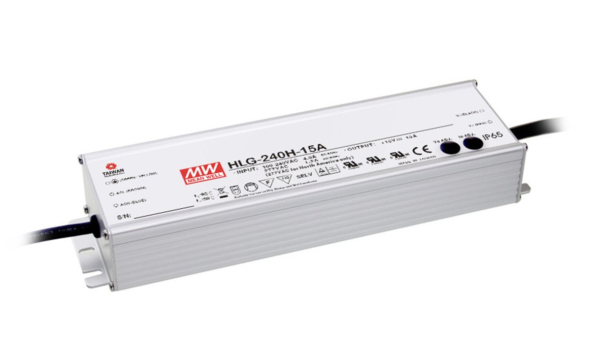 240W 42V 5.72A IP67 Waterproof LED Power Supply Driver - for Outdoor LED Strip Lights, Signage & Landscape Lighting