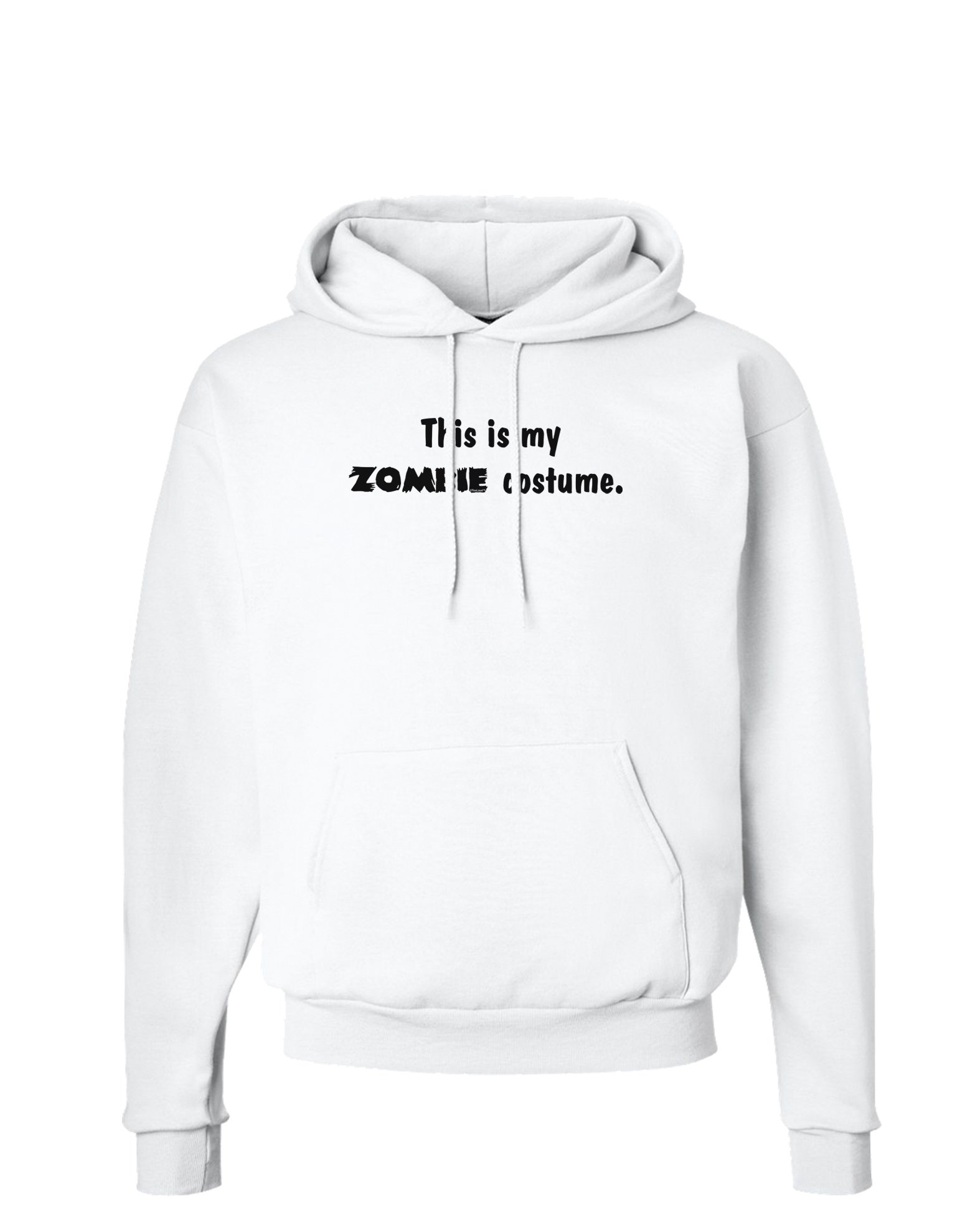 TooLoud This Is My Zombie Costume Halloween Hoodie - Men's & Women's Pullover Sweatshirt with Hood and Pockets | Spooky Outfit for Halloween Parties, Cosplay & Horror Events