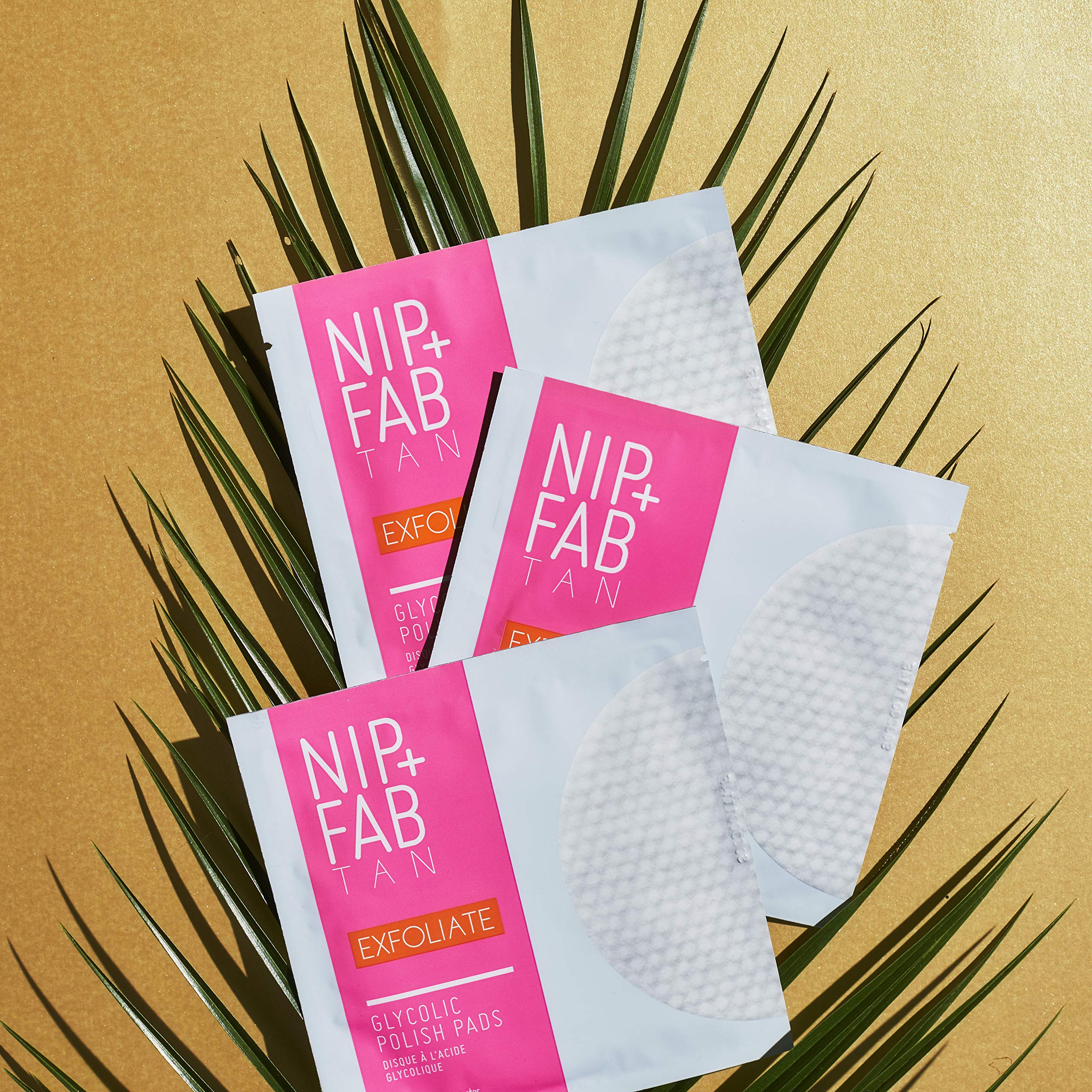 Nip+Fab Glycolic Polish Pads - Exfoliating Face Pads for Glowing Skin | Gentle Chemical Exfoliation for Smooth & Bright Complexion | Perfect for Daily Skincare Routine & Acne Treatment