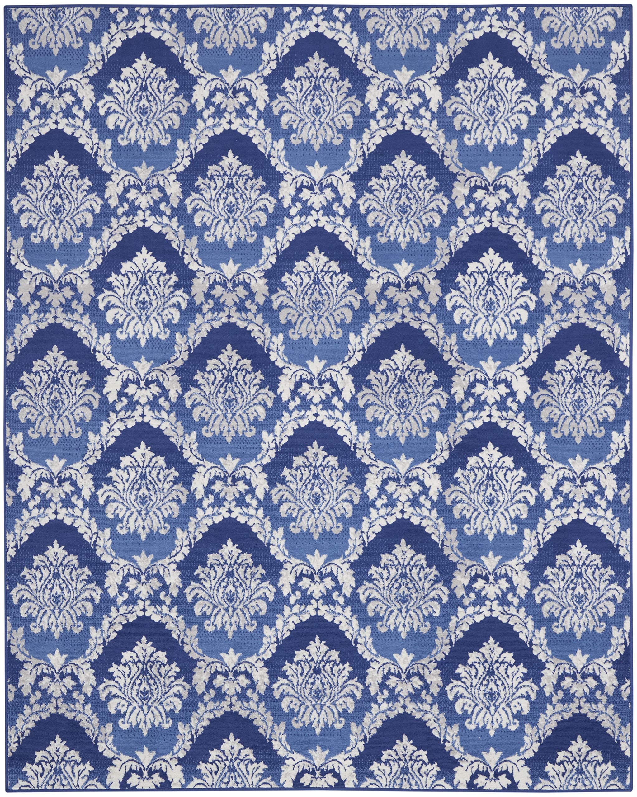 Nourison Whimsicle Damask Blue 8'4