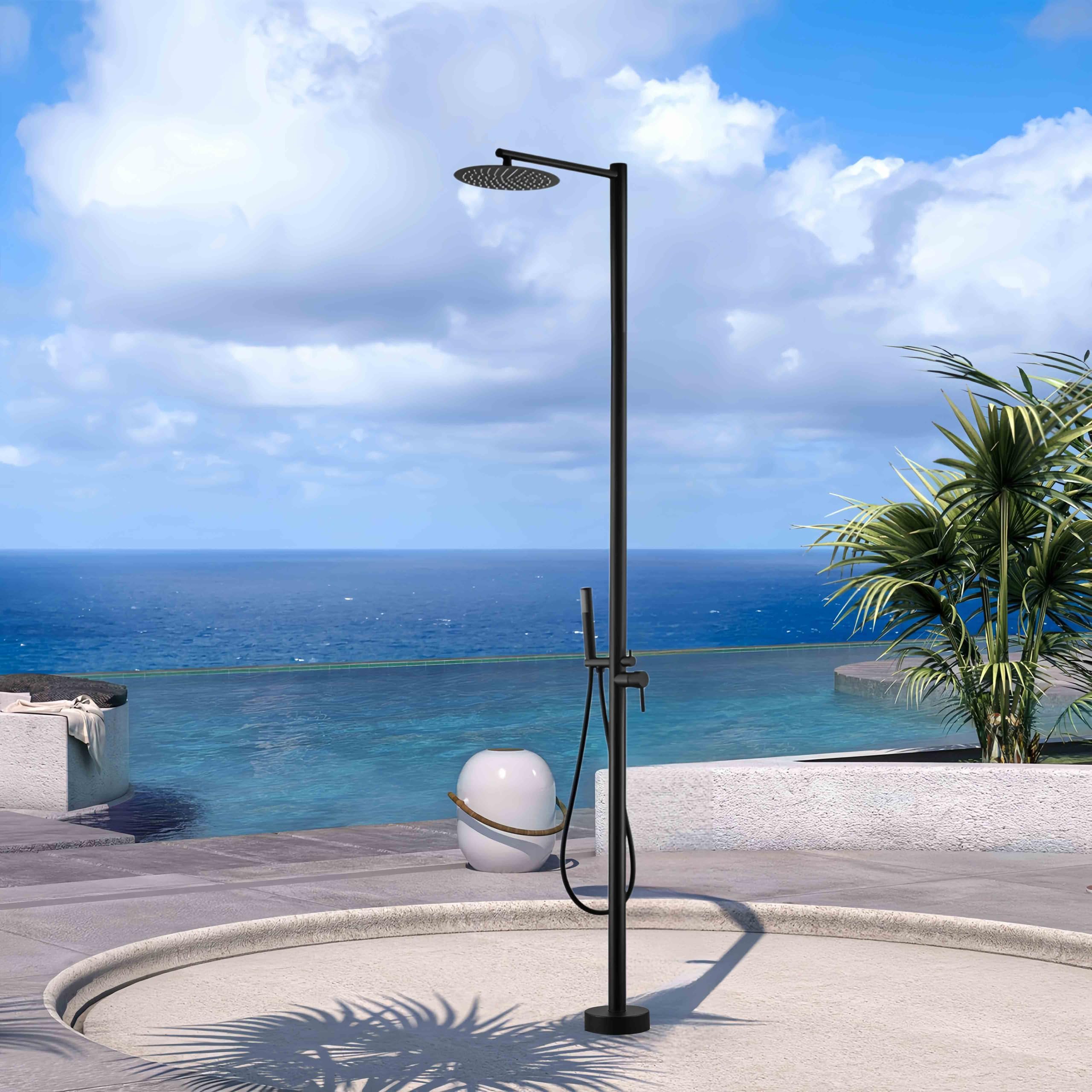 Freestanding Outdoor Shower with 10