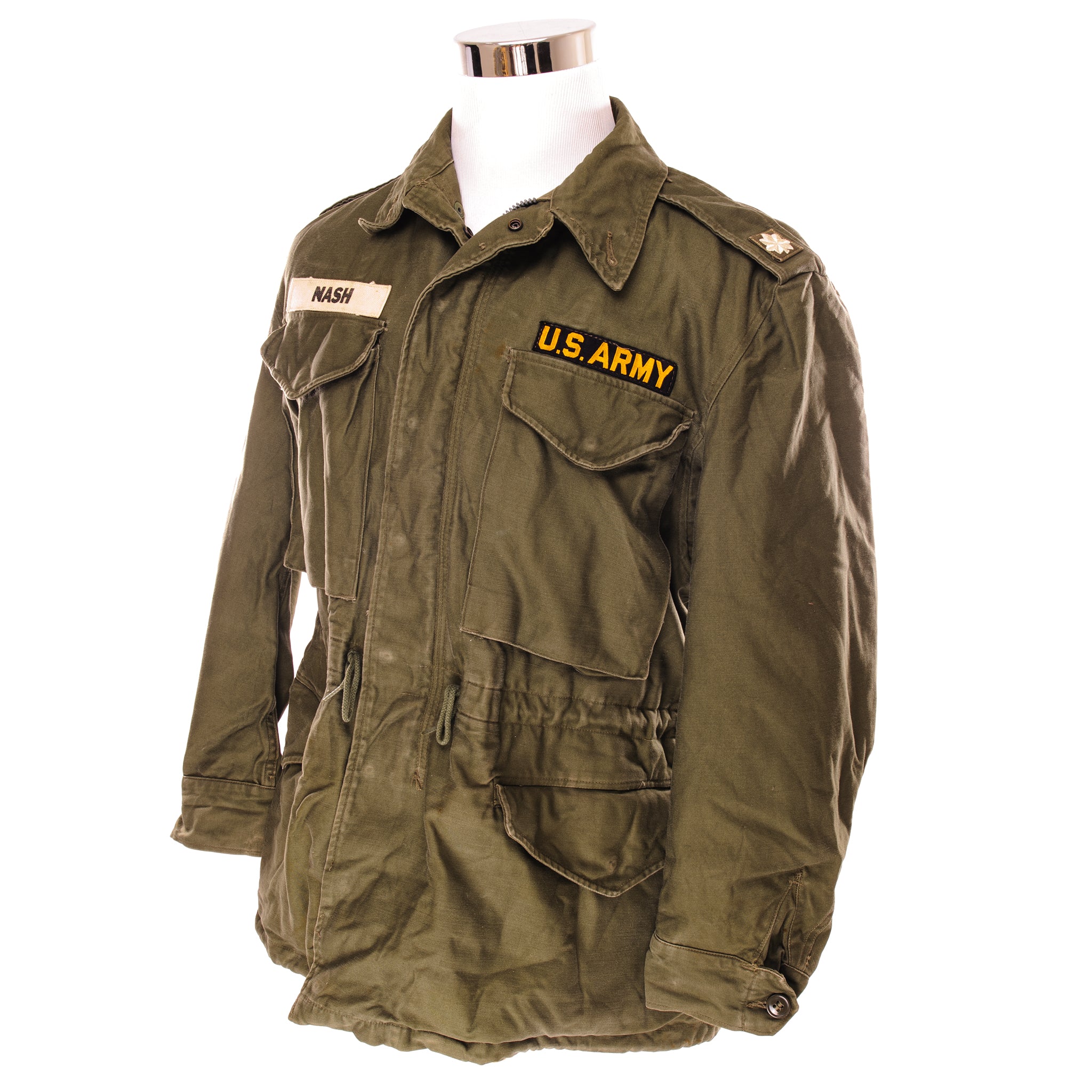 Vintage US Army M-1951 M51 Field Jacket - Vietnam War Era Military Jacket - Small Short Size - Authentic Olive Drab Fatigue Coat for Outdoor & Reenactment