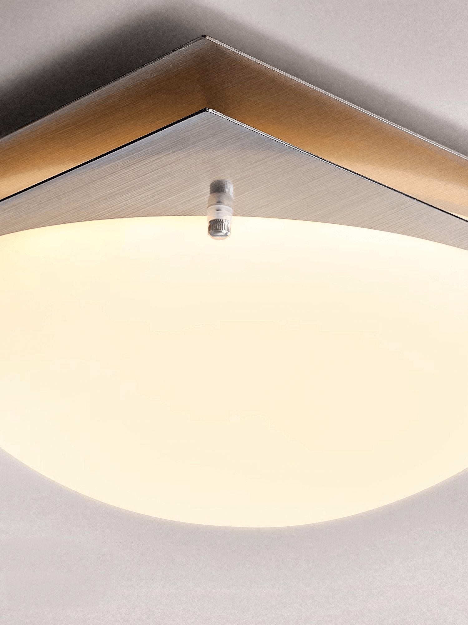 Modern Edge Glass Ceiling Light Fixture - Sleek LED Chandelier for Living Room, Bedroom & Dining Room - Perfect for Home & Office Lighting Decor