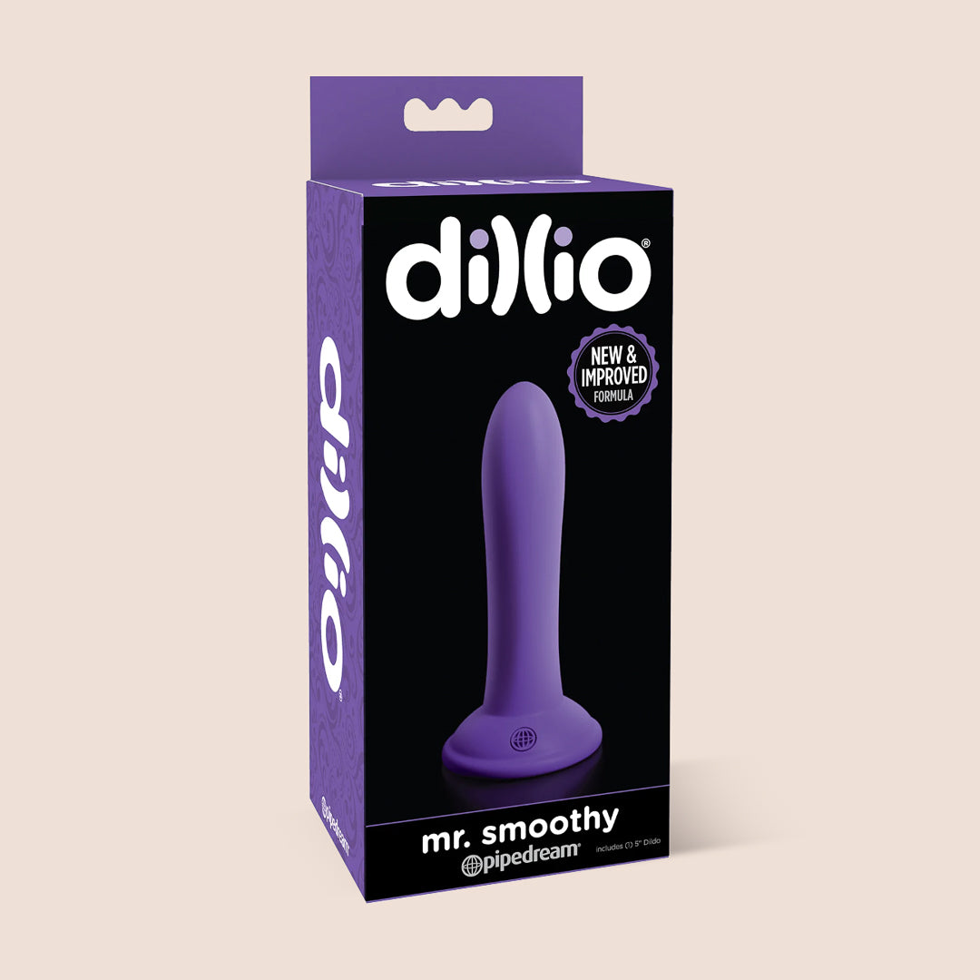 Mr. Smoothy (Dillio) - Beginner's Silicone Dildo for Women & Men | Soft Flexible Adult Toy for Solo Play, Couples & Sex Education | Discreet Packaging