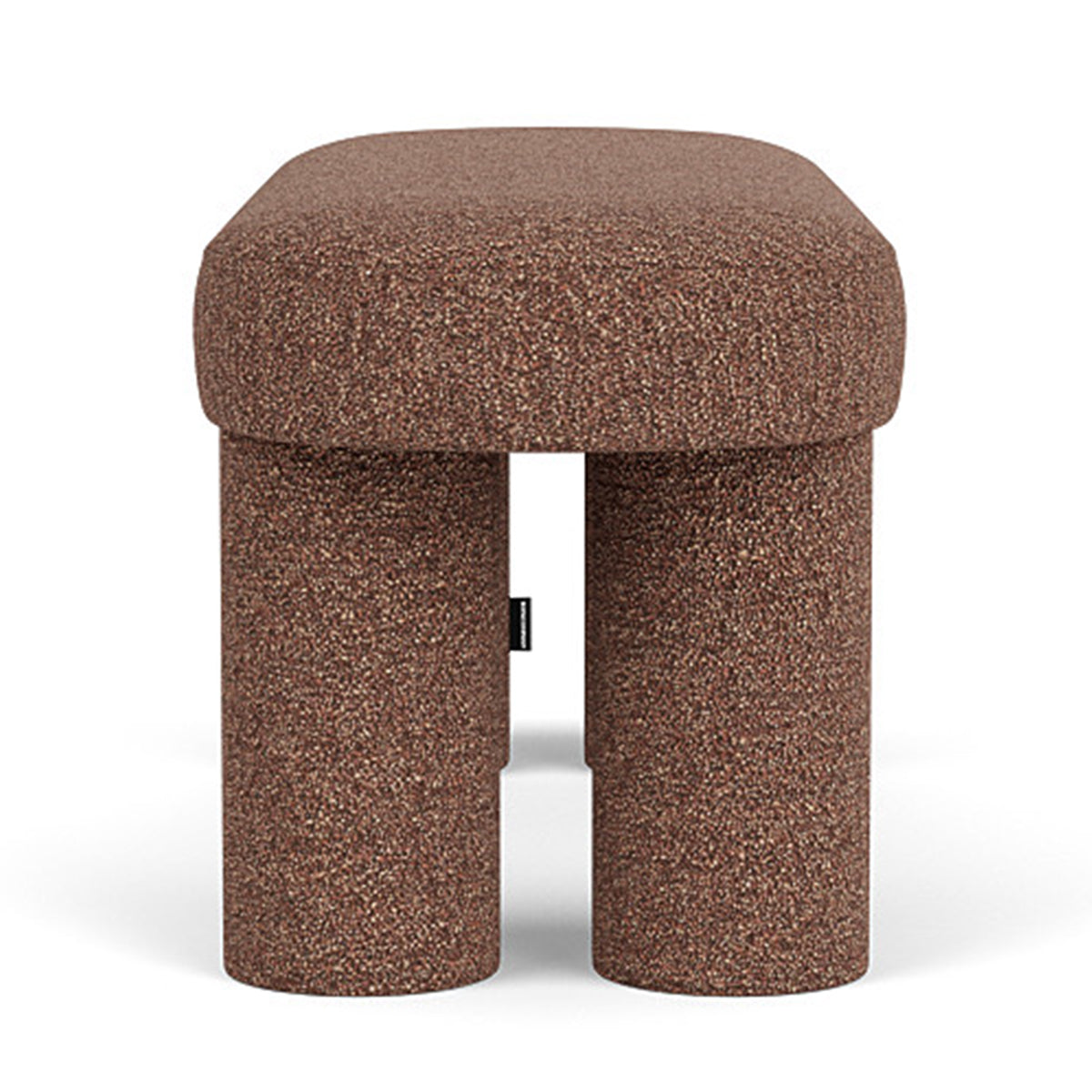 Charlie Boucle Bench - Modern Upholstered Accent Bench for Living Room, Bedroom & Entryway - Soft Chenille Fabric with Wooden Legs - Stylish Seating & Decor for Home