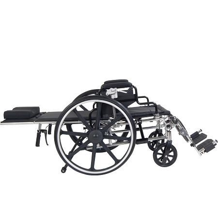 Viper Plus GT Full Reclining Wheelchair - Heavy Duty Mobility Chair with Adjustable Backrest & Footrest | Ideal for Home, Hospital & Travel Use
