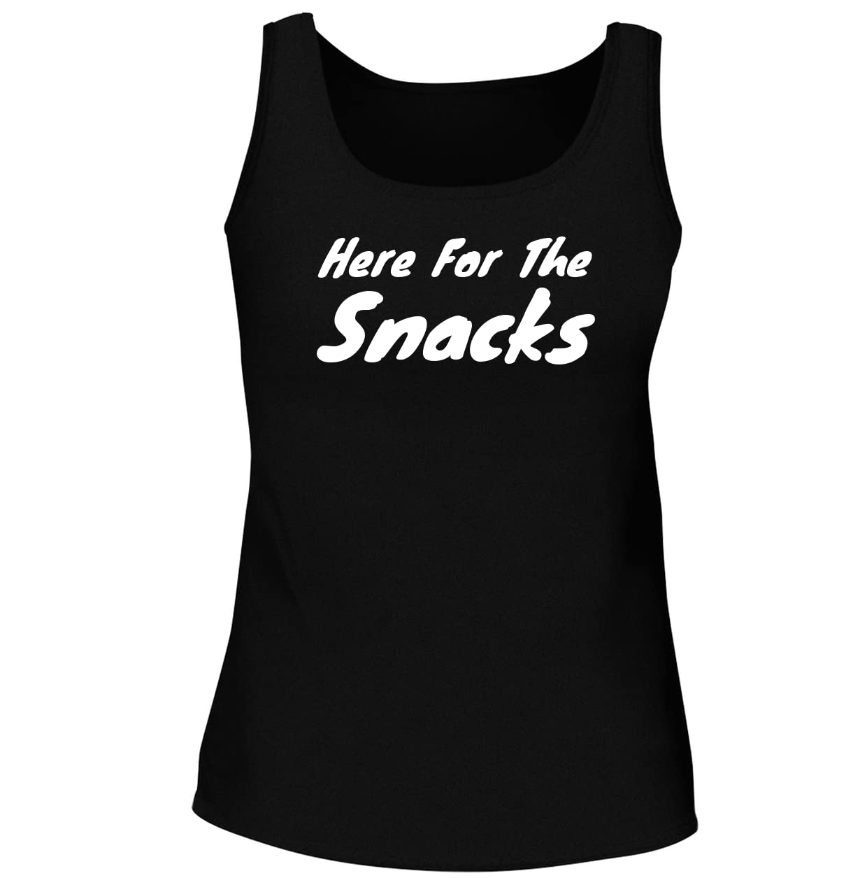 BH Cool Designs Here for The Snacks - Women's Soft & Comfortable Tank Top | Casual Summer Wear, Gym Outfit & Lounge Clothing