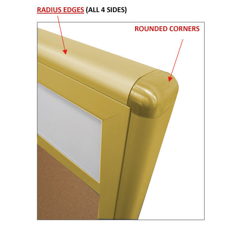Enclosed Indoor Poster Display Cases with Rounded Corners & Custom Header - 2 & 3 Door Options for Schools, Offices & Retail Stores - Durable Acrylic Sign Holders for Professional Presentations