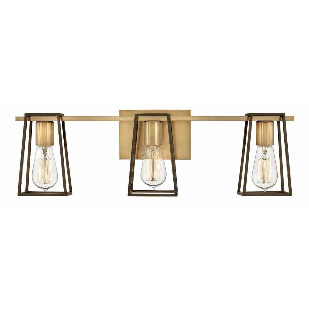 Industrial Style 3-Light Bathroom Vanity - 24